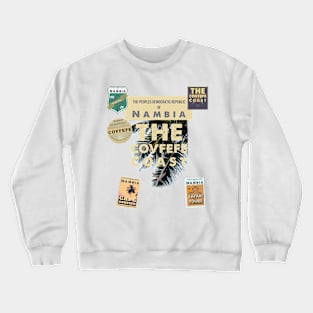 Nambia Coast Fronds and Badges - Dusk in nambia Crewneck Sweatshirt